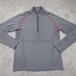 Lululemon Metal Tech‎ Sweatshirt Mens Large Gray 1/4 Zip Long Sleeve Pullover